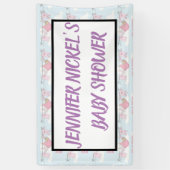 デザインでのベビーシャワー用のバナー 横断幕 (縦)