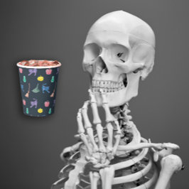 デザインとおもしろいハロウィーンキャラクター。 紙コップ