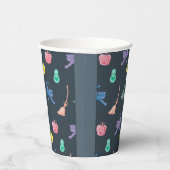 デザインとおもしろいハロウィーンキャラクター。 紙コップ (右)