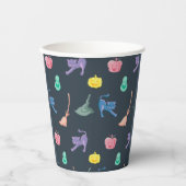 デザインとおもしろいハロウィーンキャラクター。 紙コップ (正面)