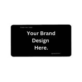 デザインとプリント差出人住所ラベルの作成 ラベル (正面)