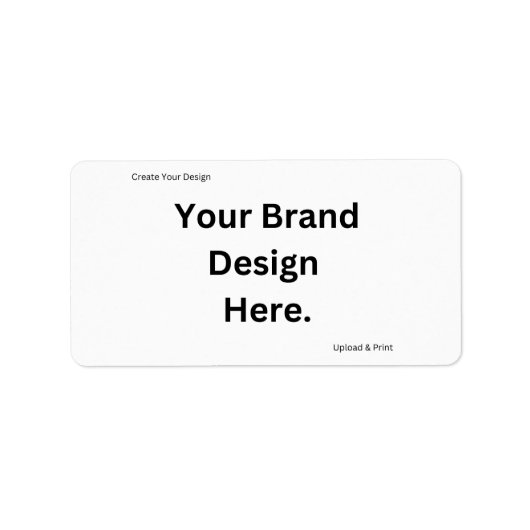 デザインとプリント差出人住所ラベルの作成 ラベル (正面)