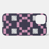 デザインと手動ハッチングエスニックボホオーナメント。 Case-Mate iPhoneケース (裏面 (横))