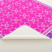 デザインと抽象芸術手描きの幾何学模様  シェルパブランケット (3/4)