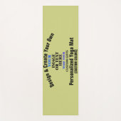 デザインと独自のカスタム作パーソナライズされた成 ヨガマット (正面)