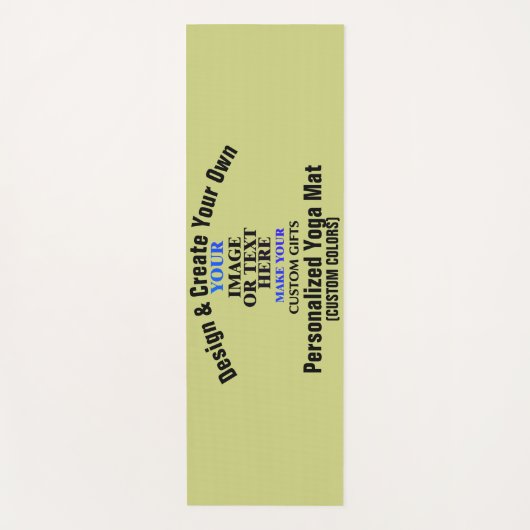 デザインと独自のカスタム作パーソナライズされた成 ヨガマット (正面)