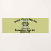 デザインと独自のカスタム作パーソナライズされた成 ヨガマット (正面(横))