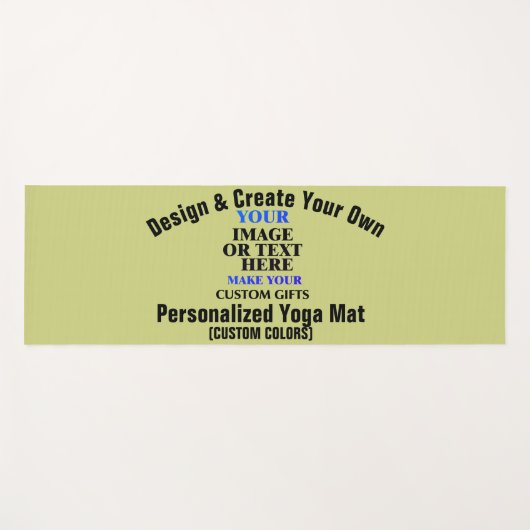 デザインと独自のカスタム作パーソナライズされた成 ヨガマット (正面(横))