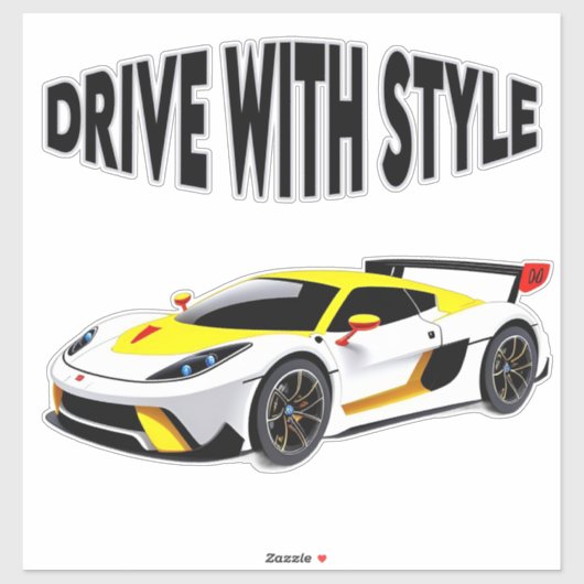デザインと美学お洒落を兼ね備えたモダンスポーツカー シール (シート)