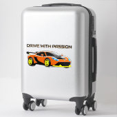 デザインと美学お洒落を兼ね備えたモダンスポーツカー シール (スーツケース)