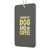 デザインに力をもらう犬のコーヒー好き カーエアーフレッシュナー (左)