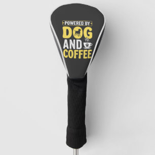 デザインに力をもらう犬のコーヒー好き ゴルフヘッドカバー