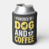 デザインに力をもらう犬のコーヒー好き 缶クーラー (缶正面)