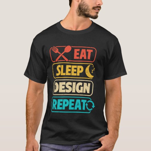 デザインに恋する人へ 仕事に恋する人へ ストレス耐性 Tシャツ (正面)
