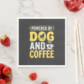 デザインに支えられた犬のコーヒー愛好家 スタンダードランチョンナプキン (インサイチュ)