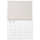 デザインに最適化された白色の形状 カレンダー (3月 2027)