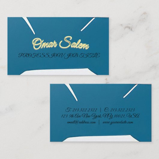 「デザインに贅沢で魅力的な名刺」 名刺 (正面/裏面)