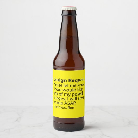 デザインのご依頼 ビールラベル (正面)