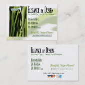 デザインのぽっちゃりした名刺によるElizの田舎者の優雅 名刺 (正面/裏面)