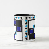 デザインのようなタイル マグカップ (中央)