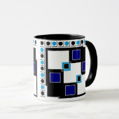 デザインのようなタイル マグカップ (正面右)