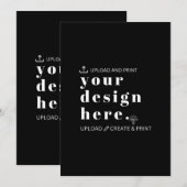 デザインのアップロード 招待状 5 x 7インチ (正面/裏面)