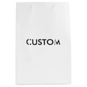 デザインのカスタムはテンプレートのブランクをカスタマイズ ミディアムペーパーバッグ (正面)