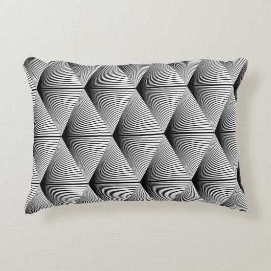 デザインのシームレスなダイヤモンド幾何学模様。アブストラク アクセントクッション (正面)