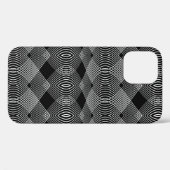 デザインのシームレスなモノクロ線テクスチャパターン。 Case-Mate iPhoneケース (裏面 (横))