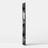 デザインのシームレスなモノクロ線テクスチャパターン。 Case-Mate iPhoneケース (裏面 / 右)