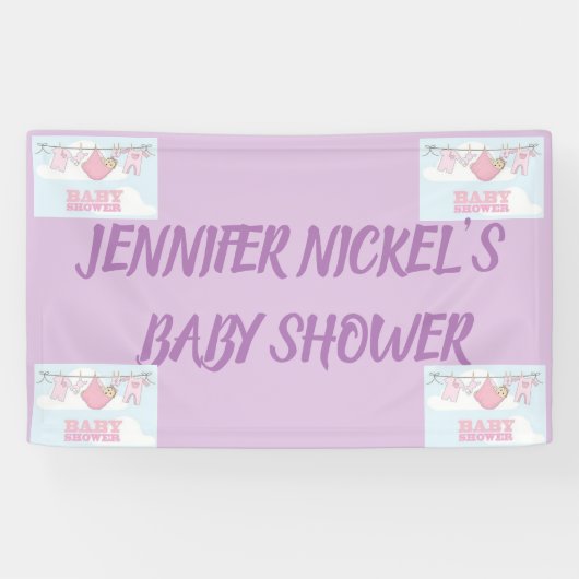 デザインのバナーをブライダルシャワー 横断幕 (横)