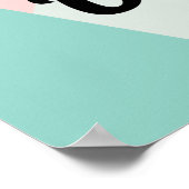 デザインのパーソナライズされたプレゼント ポスター (角)