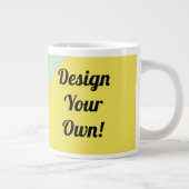 デザインのパーソナライズ ジャンボコーヒーマグカップ (右)