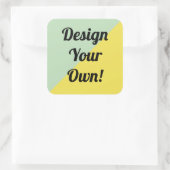 デザインのパーソナライズ スクエアシール (バッグ)