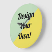 デザインのパーソナライズ ラージ壁時計 (傾斜)