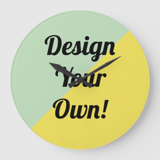 デザインのパーソナライズ ラージ壁時計 (正面)