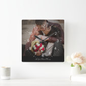 デザインの写真 スクエア壁時計 (ホーム)