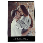 デザインの写真 ミディアムペーパーバッグ (裏面)