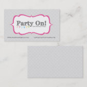 デザインの名刺のパーティー-カスタム 名刺 (正面/裏面)