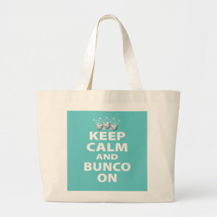 デザインの平静そしてBuncoを保って下さい ラージトートバッグ