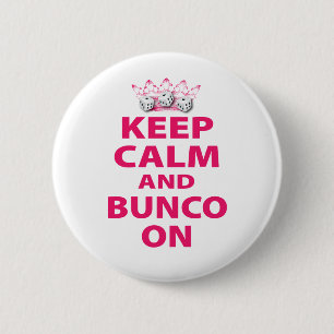 デザインの平静そしてBuncoを保って下さい 缶バッジ