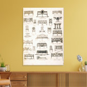 デザインの庭の席の詳細A Compendium of Dr. キャンバスプリント (インサイチュ (リビング))