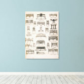 デザインの庭の席の詳細A Compendium of Dr. キャンバスプリント (インサイチュ (ウッドフロア))