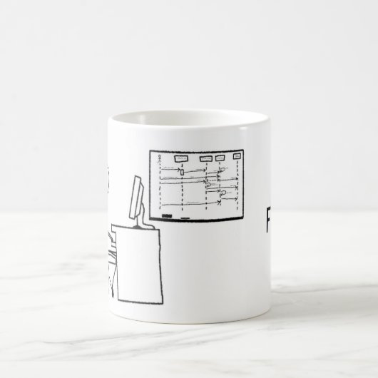 デザインの教祖のコーヒー・マグ コーヒーマグカップ (中央)