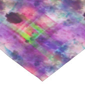 デザインの緑、紫色の質の水彩画 テーブルクロス (アングル)