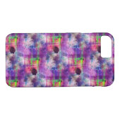 デザインの緑、紫色の質の水彩画 Case-Mate iPhoneケース (裏面(横))