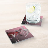 デザインの背景 ガラスコースター (アングル)