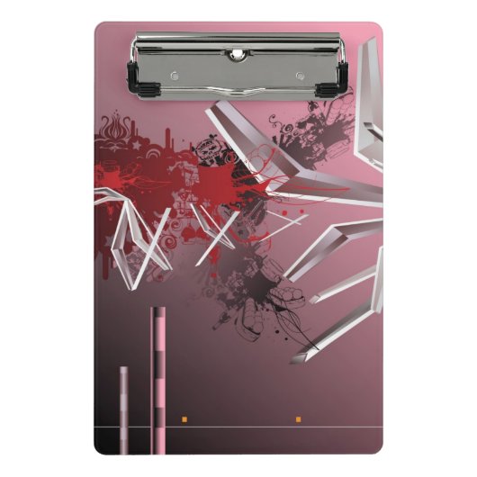 デザインの背景 ミニクリップボード (正面)