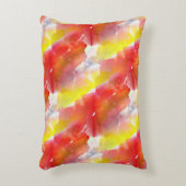 デザインの質の水彩画の背景 アクセントクッション (正面(垂直))