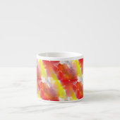 デザインの質の水彩画の背景 エスプレッソカップ (正面)